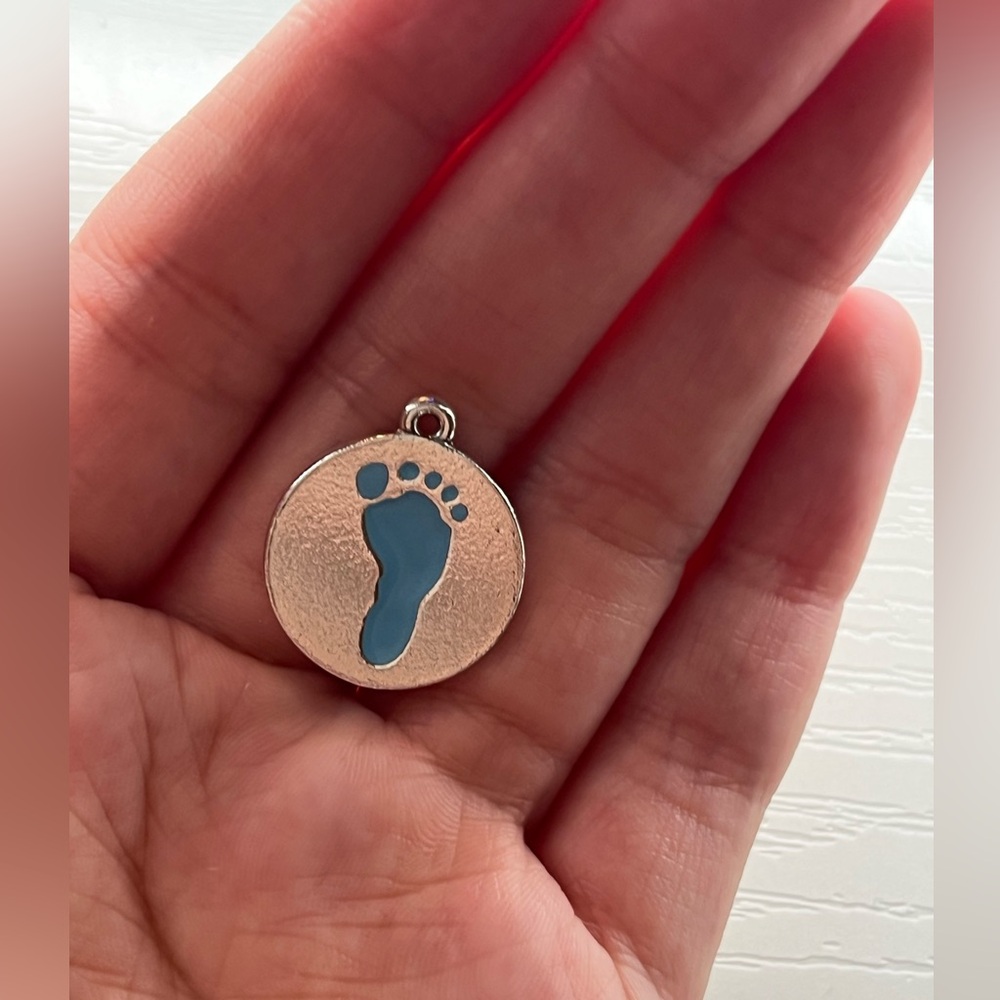 James Avery Blue Footprint Charm